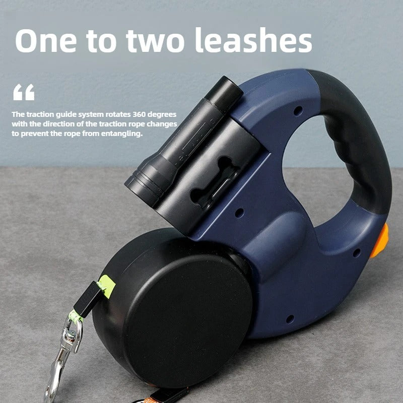 Retractable Double Dog Leash
